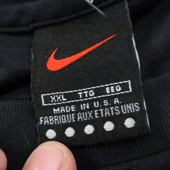 Nike Vintage DriFit Black Men's Activewear Shirt Size XXL - Preowned - Picture 6 of 8
